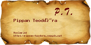 Pippan Teodóra névjegykártya